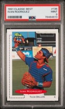 1991 Classic Best #136 Ivan Rodriguez PSA 9