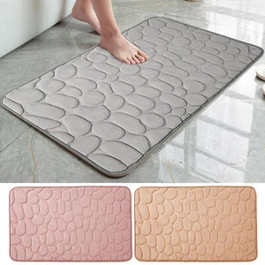 Super Water Absorbent Soft Memory Foam Bath Mat Non-Slip Bathroom Shower Rug - Picture 1 of 14