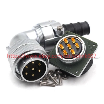 WEIPU 7Pin Waterproof Connectors, WF28 IP67 Aviation Bulkhead Power Connector - Image 1 of 4