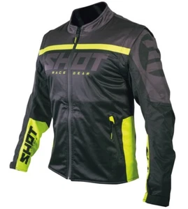 GIACCA JACKET ENDURO SHOT LITE 2.0 SOFTSHELL GIALLO FLUO NERO MANICHE TG XXL - Picture 1 of 2