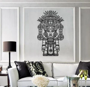 Vinyl Wandtattoo Aufkleber Symbol Alte Gottheit Motive Kunst der Maya (n1803) - Bild 1 von 3