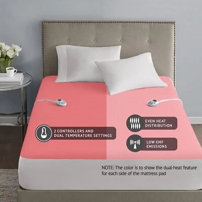 Almohadilla de colchón térmica impermeable cubierta de colchón calentador de cama eléctrico equipado Foto 1 de 4
