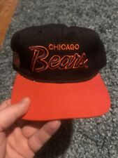 Vintage Chicago Bears Sports Specialties Wool Script Snapback Hat Cap 90s