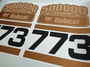 GOLD LIMITED EDITION 500K BOBCAT 773 DECAL STICKER SET KIT SKID STEER - Picture 1 of 5