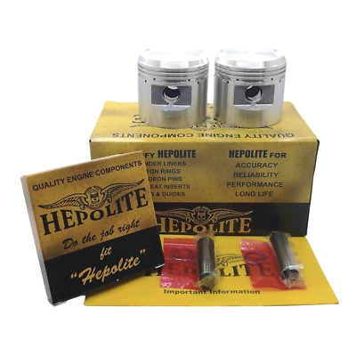 Kit de pistones Hepolite STD Low Comp 7-1 Triumph 650 6T Thunderbird OE 11564 70-2891 Foto 1 de 3
