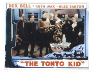 The Tonto Kid Lobby Card Rex Bell Ruth Mix Barbara Roberts Film Star Old Photo