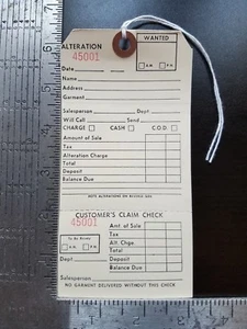500 Änderungsschilder verstärkt mit Schnur Manila Merchandise aufgereiht Ticket - Bild 1 von 12