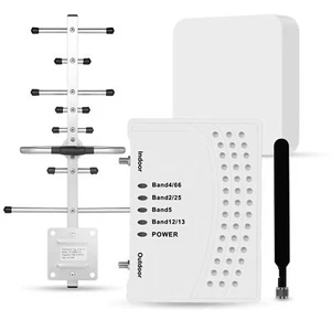 Cell Phone Booster for Home & Multi-Room Cell Phone Signal Booster with 2 Ind... - Photo 1 sur 6