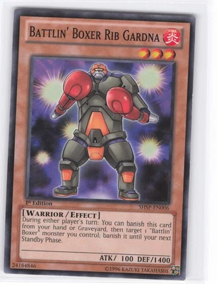 Battlin' Boxer Rib Gardna Common Shadow Specters SHSP-EN006 NM 1st Edition LP-NM - Image 1 of 2