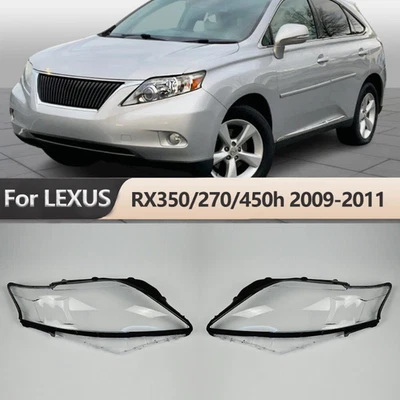 For Lexus RX270/350/450h 2009-2011 Headlight Lens Shell Cover Lampshape Pair Foto 1 de 4