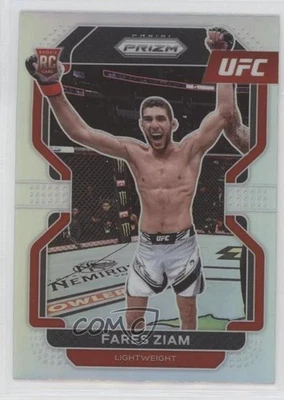 2022 Panini Prizm UFC Silver Prizm Fares Ziam #143 Rookie RC - Image 1 of 2