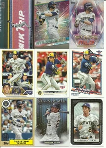 9 verschiedene CHRISTIAN YELICH Karten Lot mit Prämien Milwaukee Brauer - Bild 1 von 1