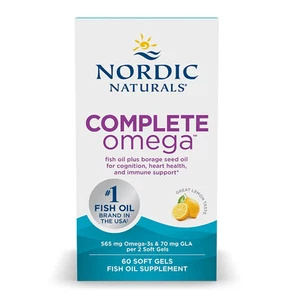 Komplette Omega 565 mg 60 Weichkapseln Omega-3-6-9-Fettsäuren Nordic Naturals - Bild 1 von 2