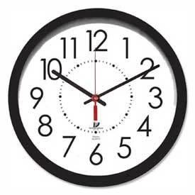 14.5" Round Electric Wall Clock 5' Cord Plastic Case Black - Image 1 of 1