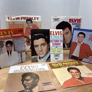 Vinyl ELVIS PRESLEY Collection 7x LIMITED EDITION COLLECTORS' SERIES 7" 45 Rock - Picture 1 of 8