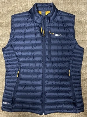 Chaleco acolchado Rab Microlight Down - Beluga (azul) - grande para hombre - Pertex - usado en excelente estado Foto 1 de 4