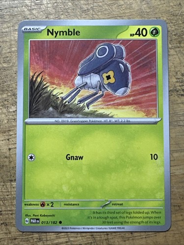 Nymble 013/182 Non-Holo Paradox Rift NM/M Pokemon Card | eBay Australia