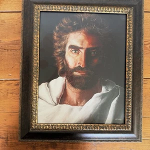 Akiane Kramerik’s Jesus Prince Of Peace Print Of Portrait Framed 15.5x18.5” - Picture 1 of 9