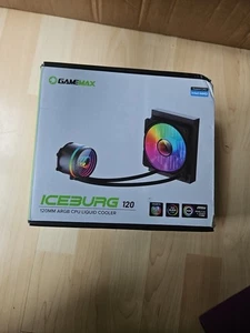 GameMax Iceburg 120mm AIO ARGB Water Cooler White GMX-ICB-120ARGBW - Picture 1 of 2