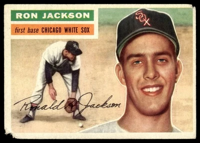 1956 Topps Ron Jackson Chicago White Sox #186 - Image 1 of 2
