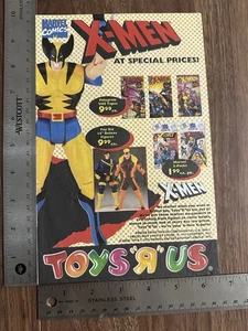 1993 Toys R Us Marvel Comics X-men VHS Tapes Toy Biz Action Figures Print Ad  - Picture 1 of 1