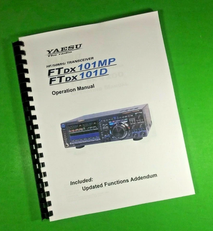 Owners Manual for Yaesu FT DX 101 MP-D Transceiver 125 Pages W/Clear Covers! - Image 1 of 1
