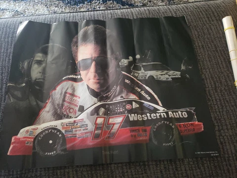 ~ Vintage Darrell Waltrip THINK FAST Poster Western  1991 Cover