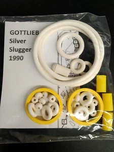Flipper GOTTLIEB - SILVER SLUGGER - 1990 - Kit Elastiques Rubber - Imagen 1 de 1