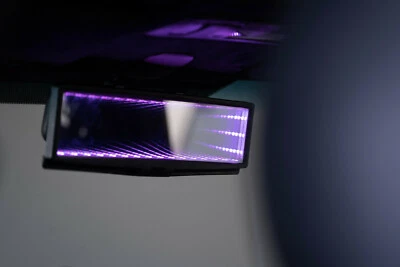 RGB LED Infinity Galaxy Rear View Mirror Broadway Automotive Car 280mm JDM EURO - Image 1 of 4