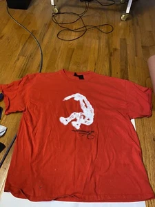 Shaq Basketball Dunk Graphic Tee Vintage 90s RED Size 3xl - Picture 1 of 4