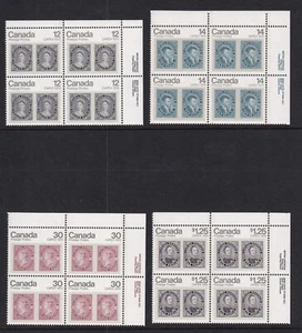 Canada Mint Stamps in Plate Blocks of 4(Top right corner) Sc#753-756 MNH - Picture 1 of 1