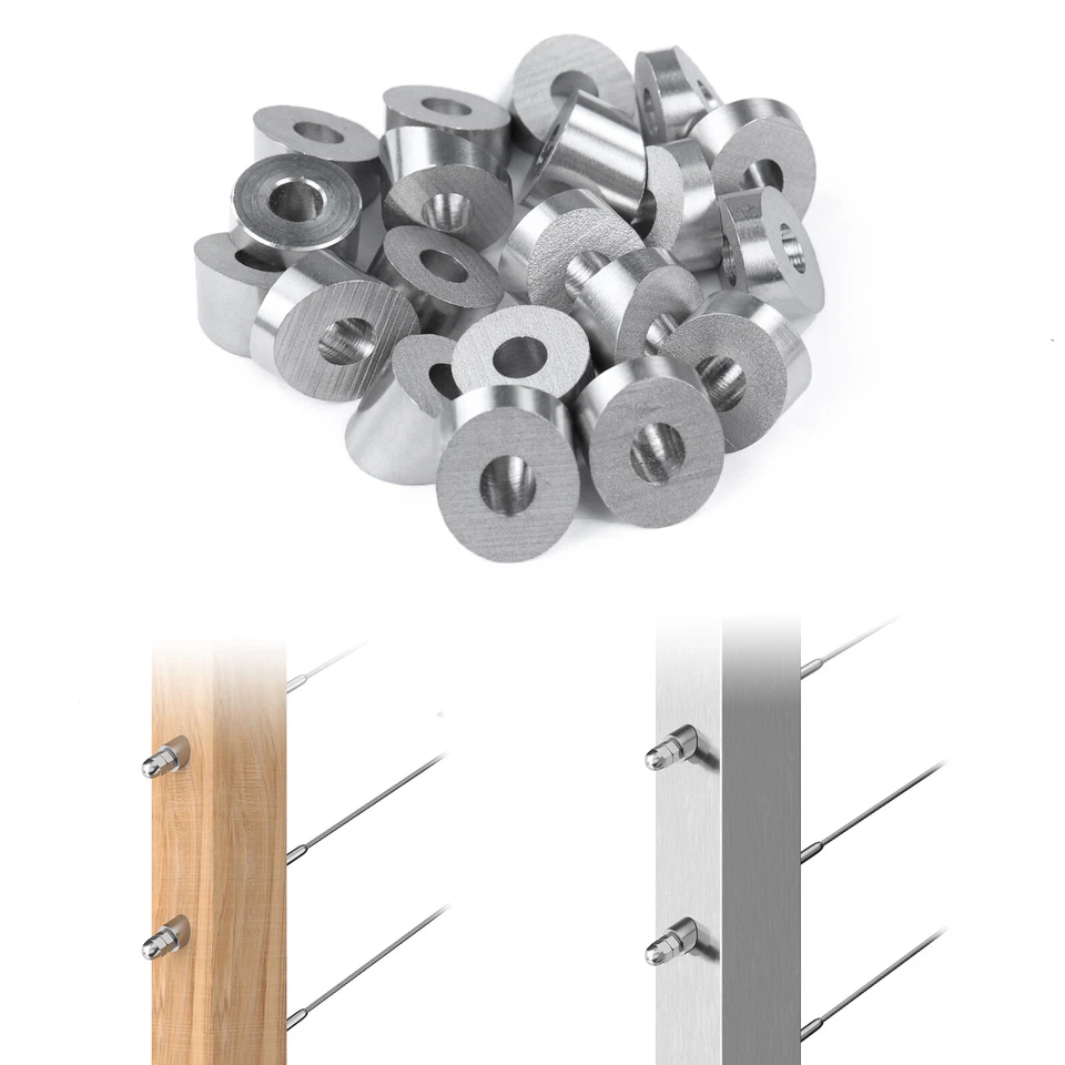 Muzata Angle Beveled Washer 25 30 35 Degrees Cable Railing Kit Hardware CR25