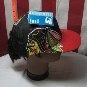 CHICAGO BLACKHAWKS baseball hat Starter NWT vtg 1980s old-school cap NHL - Picture 1 of 6