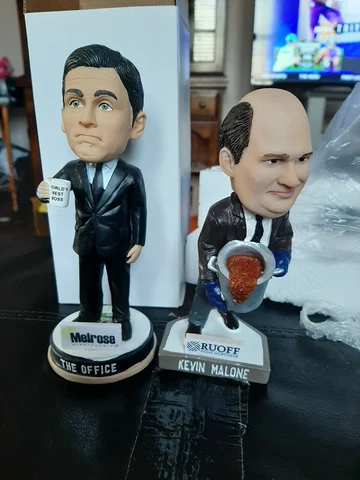 The Office Bobbleheads Michael Scott Kane County Kevin Chili Akron Rubberducks Cover
