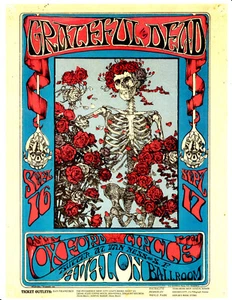 1966 FD 26 / Grateful Dead Skull & Roses  Handbill / Avalon  /  Print - Picture 1 of 2