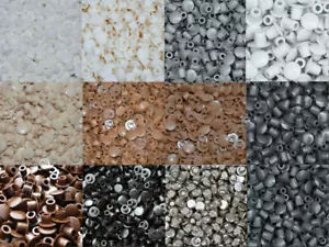 * BOLSA de 100 Plástico 5mm Cubierta Agujero Cocina Tapas Blanqueadoras ELECCIÓN DE COLOR * - Imagen 1 de 19