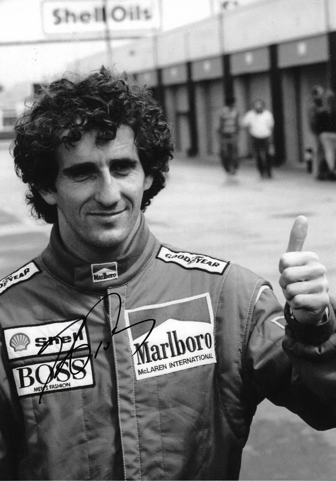 Alain Prost "McLaren" signed 8x12 inch photo autograph - Image 1 of 1