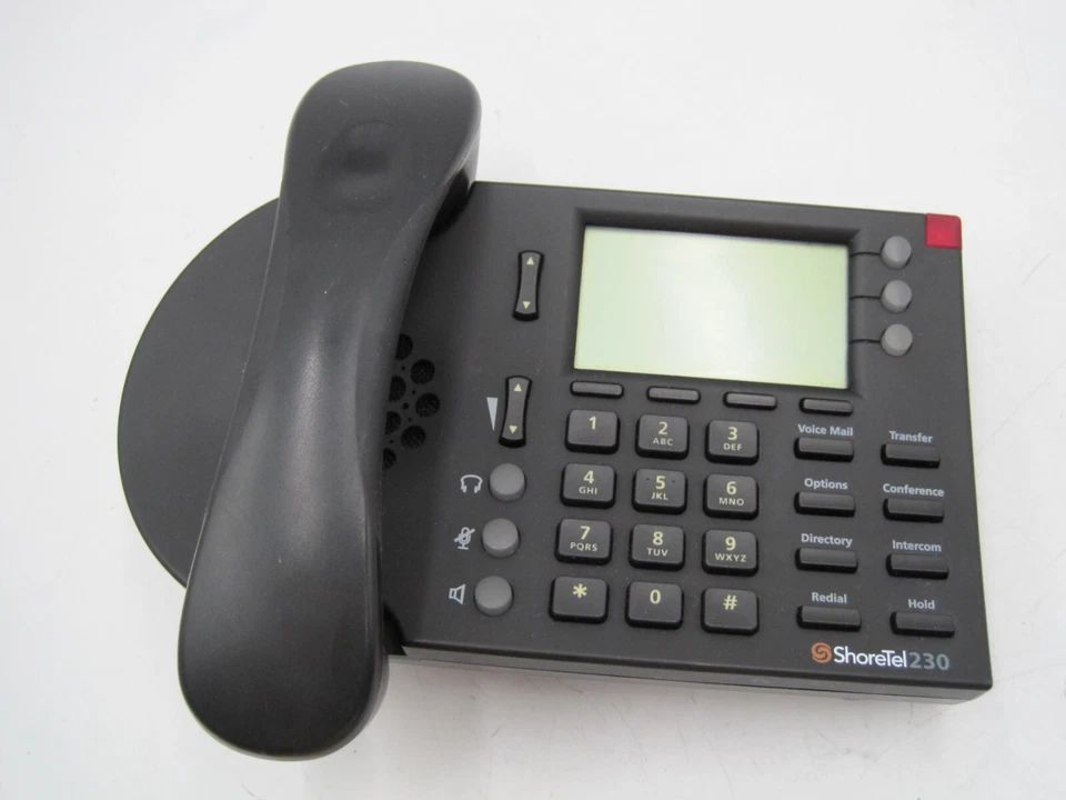 ShoreTel IP 230 3-Line Business Phone No Stand or Handset cable - Image 1 of 2