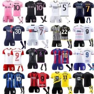 2023/24 Adults Kids Kits Training Suits Short T-Shirt Shorts Sock Sports Sets/1