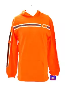Reebok Youth Boy's XL NFL Orange Chicago Bears Long Sleeve Hooded Shirt - Picture 1 of 7