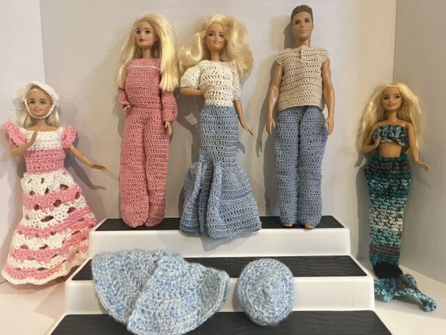 Roupa de Crochê para Boneca Barbie