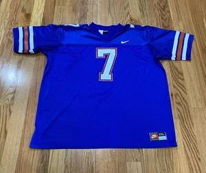 VINTAGE NIKE Florida Gators Football #7 JERSEY MENS XXL Blue USA Made - Picture 1 of 7