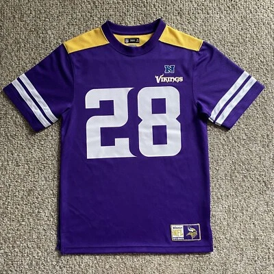 Camiseta deportiva de los Minnesota Vikings NFL Adrian Peterson para hombre pequeña S/S LEER Foto 1 de 4