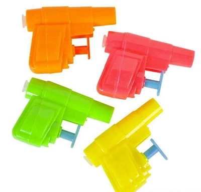 LOT OF 6 MINI WATER GUN PISTOL BEACH POOL TOY PARTY GOODY BAG CARNIVAL LUAU  - Image 1 of 2