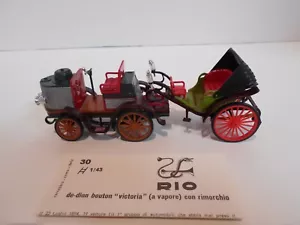 Rio 1/43 scale, 1894 De-dion Bouton "Victoria, Diecast Vehicle, Made in Italy - Picture 1 of 6