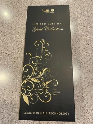 ISO Professional Limited Edition Gold Collection. 360* Spinnning Wand. Curling. - Image 1 of 4