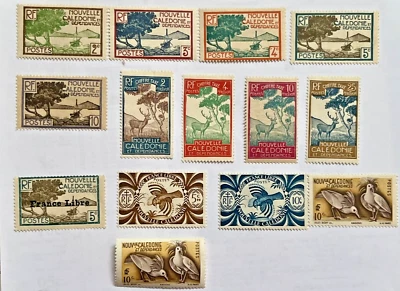 New Caledonia,Sc137-140-221,252-253KaguBirds,1928 Postage due,SamburJ19-20,22,25 - Image 1 of 3