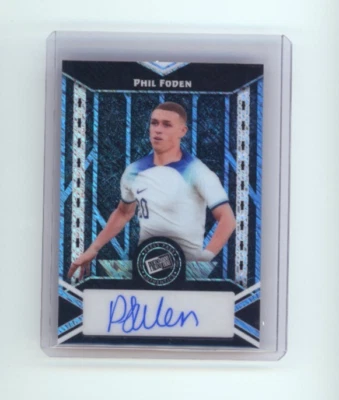 2024 Leaf Press Pass Phil Foden Autógrafo Automático 6/10 Como Nuevo Foto 1 de 2