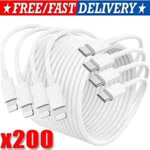 Fast Charger Cable Type USB C PD Cord to For iPhone 14 13 12 11 Pro Max XR lot - Picture 1 of 8