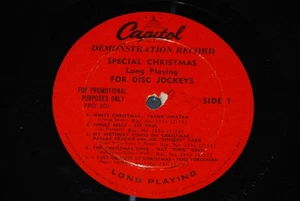 "Special Christmas for Disc Jockeys" Promo 10" CAPITOL PRO 201/202 Frank Sinatra - Bild 1 von 2